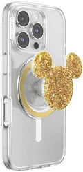 PopSockets Phone Grip for MagSafe, Magnetic Holder- Earridescent Ears | Removable, For Kindle / Android / iPhone, With Magnet, Disney, Mickey Mouse, Minnie, Gold