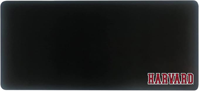 Harvard University Classic Cloth Desk Mat, Durable Office Supplies, Non-Slip Base, Responsive Desk Pad with Smooth Cloth Surface, Black