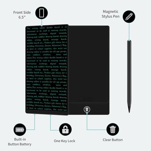LCD Writing Tablet for Adult: Mini 6.5 Inch