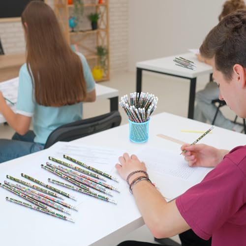 Tenceur 100 Pcs Honor Roll Pencils with Erasers Bulk 7.3 Inches Student Incentives Recognition Education Award Prize for Teacher School Classroom Reward Supplies