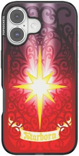 PopSockets iPhone 16 Phone Case with MagSafe- Mirror Starborn | Magnetic, Wireless Charging, Camera & Drop Protection, Acotar, Throne, Glass, Sarah, Bookish