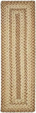 Homespice Cookie Dough Braided Table Runner for Rustic Decor, Rect 11x36