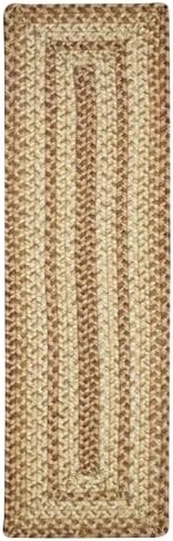 Homespice Cookie Dough Braided Table Runner for Rustic Decor, Rect 11x36