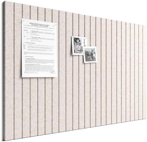 Bumusty 36"x 24" Large Felt Bulletin Board Tiles,Oatmeal