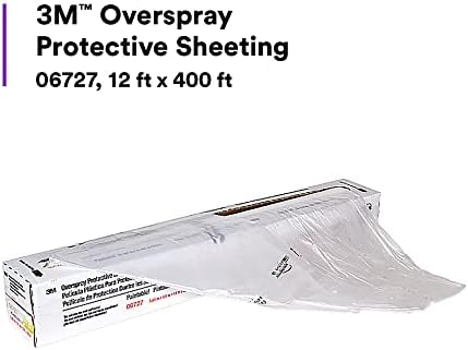 3M Overspray Protective Sheeting, 06727, 12 ft x 400 ft