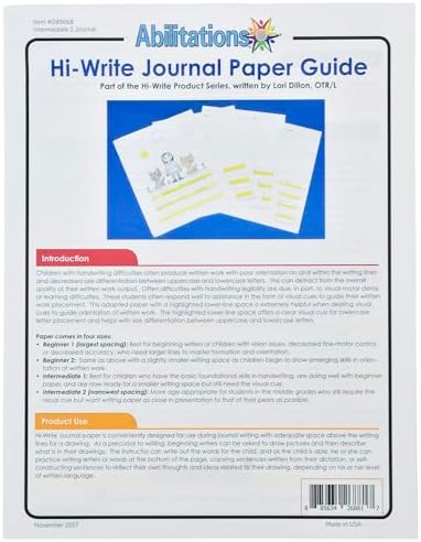 Abilitations 089668 Integrations Hi-Write Journal Paper - Intermediate 2 Paper - 100 Pack