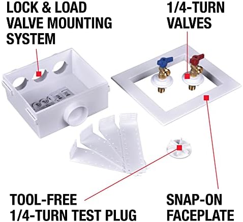 Oatey Polystyrene Washing Machine Outlet Box - 1 Each