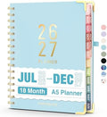 Jul 2026 - Dec 2027 Planner, Forvencer 18 Month Planner 2026-2027, 6" x 8"