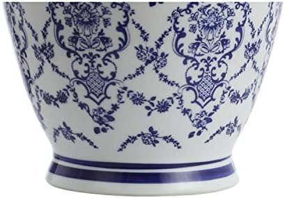 JONATHAN Y Juliana 26.25" Chinoiserie Ceramic Urn Table Lamp, Blue/White