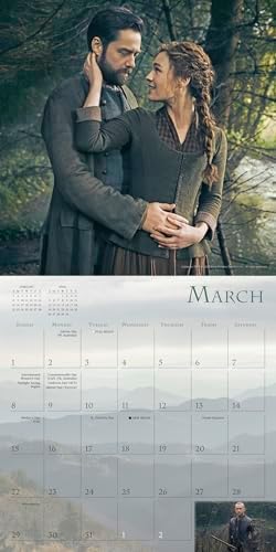 Outlander 2026 Wall Calendar, 12-Month Timeless Romance Calendar, 12" x 12", Monthly Calendar 2026 Planner with Large Grids for Office or Home