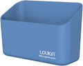 loukin Magnetic Marker Holder, Dry Erase Marker Holder, Remote Control Holder, Magnetic Storage Organizer for Whiteboard or Refrigerators (Blue)