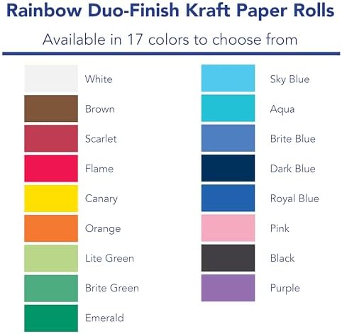 Rainbow Colored Kraft Duo-Finish Paper, Emerald, 36" x 100', 1 Roll