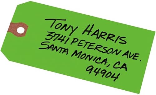 Avery® Unstrung Shipping Tags, 11.5 pt. Stock, 4-3/4" x 2-3/8", 1,000 Green Hang Tags (12365)