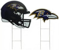 NFL Logo & Helmet 2 Pack Yard Sign Set