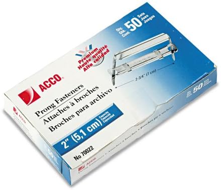 ACCO - Premium Two-Piece Paper File Fasteners, Two Inch Capacity, 50/Box 70022 (DMi BX