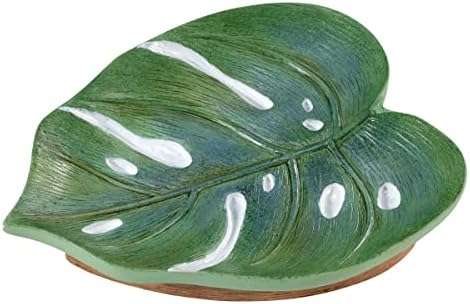 Avanti Linens - Soap Dish, Countertop Decor, Palm Tree Leaves Inspired Home Decor (Viva Palm Collection)