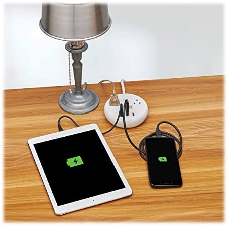 Tripp Lite Safe-IT 30W Surge Protector, 2 Outlets & 2 USB + 1 USB-C Port for Fast Charging, 300 Joules, 6 Foot 5-15P Cord, Manufacturer's Warranty & $25,000 Insurance (TLP26PD30WCAM)