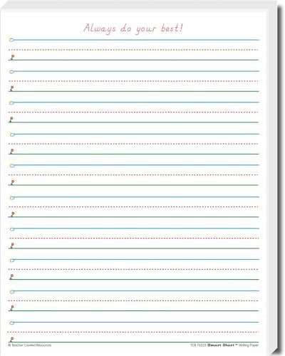 Teacher Created Resources Smart Start 1-2 Writing Paper: 360 Sheets (TCR76533)