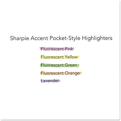 Sharpie Pocket Highlighters, Fluorescent Yellow, Smear-Resistant, Chisel Tip, 36 Count - Classroom, Back to School Essentials, Teacher Supplies
