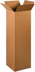 BOX USA 12 x 12 x 40 Corrugated Cardboard Boxes, Tall 12"L x 12"W x 40"H, Pack of 15 | Shipping, Packaging, Moving, Storage Box for Home or Business, Strong Wholesale Bulk Boxes