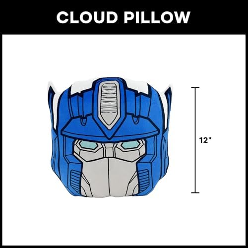 Northwest Transformers Optimus Prime Cloud Pillow 12" – Robot Plush Stuffed Toy, Kids & Adults Room Decor