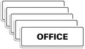 Signs ByLITA Standard Office Sign - Professional Business Signage - Easy to Install (White) - Large 5 Pack