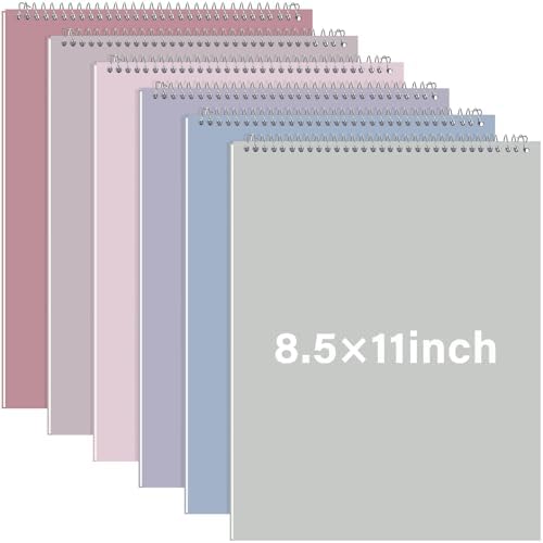 Maitys 6 Pcs Steno Spiral Notebooks, Pastel Color, Whimsical Style