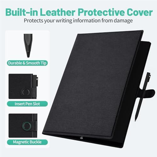 LCD Writing Tablet for Adults: 9.5 Inch Drawing Board with PU Leather Case