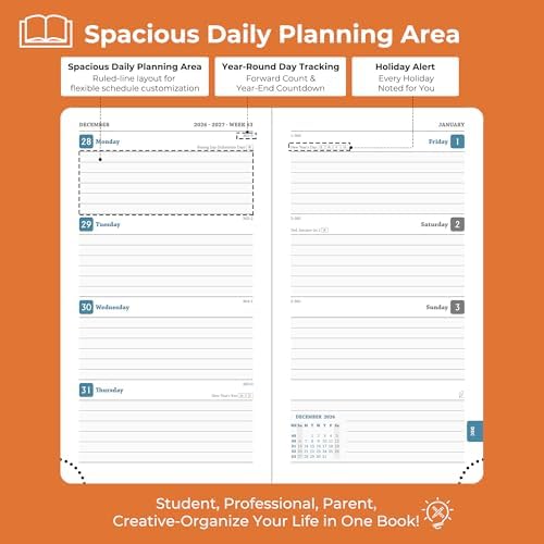 Planner 2026-2027 Daily Daily Weekly and Monthly,6.5"x3.75"