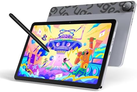 UGEE Pad Drawing Tablet No Computer Needed,Android 14 tablet drawing Stand for 7000mAh+18W Battery,6GB+128GB Fun Drawing Pad 2K Ultra HD Large Screen with Full-Laminated Screen,Standalone Tablet 10.36