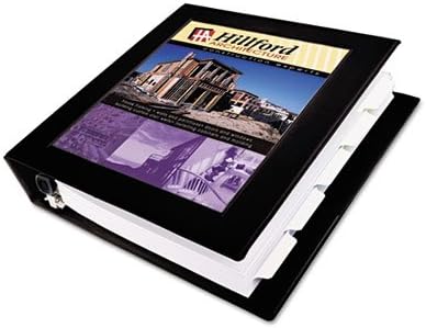 Avery® Heavy-Duty Framed View 3 Ring Binder, 3" Rings, 1 Black Binder | For Heavy School, Home and Office Use, Reinforced Vinyl Cover, EZD Rings Open With One Touch, Framed Title Page Border