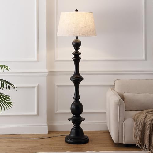 JONATHAN Y Taylor Candlestick Floor Lamp 67", Black