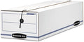 Bankers Box 12-Pack String & Button Check Box, 9-1/2" x 23-1/4" x 6"