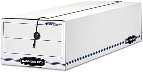 Bankers Box 12-Pack String & Button Check Box, 9-1/2" x 23-1/4" x 6"