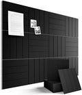 Fluxynara 48" x 36" Large Felt Bulletin Board, Black