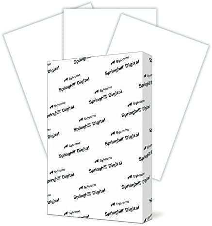 Springhill White 11” x 17” Cardstock Paper, 90lb, 163gsm, 250 Sheets (1 Ream) – Premium Lightweight Cardstock, Printer Paper with Smooth Finish for Greeting Cards, Flyers, Scrapbooking – 015110R
