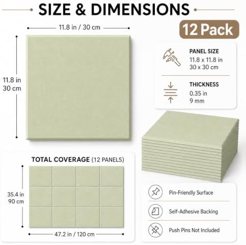 Felt Bulletin Board Tiles, Cork Board Alternative, 48 x 36 in