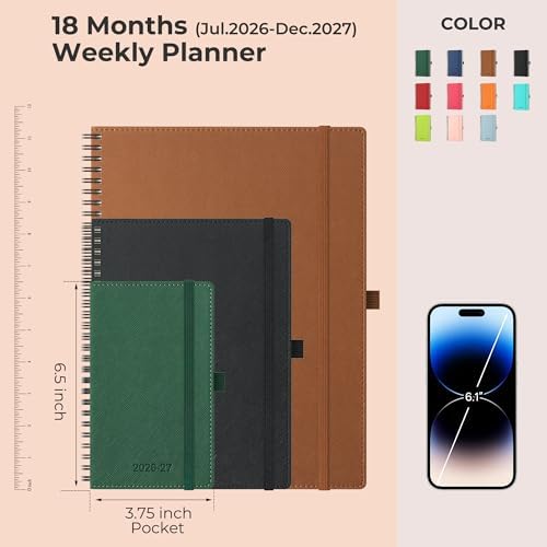 Planner 2026-2027 Daily Daily Weekly and Monthly,6.5"x3.75"