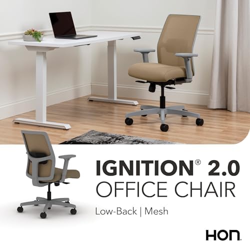 HON Ignition 2.0 Low Back Ergonomic Office Chair, Desk Chair, Quicksand