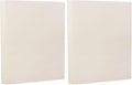 JAM PAPER Strathmore 80lb Cardstock - 8.5 x 11 Coverstock - 216 gsm - Natural White Wove - 50 Sheets/Pack (Pack of 2)