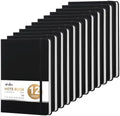 ViVin 12 Pack A5 Hardcover Lined Notebook,192 pg College Ruled 5.5x8.3