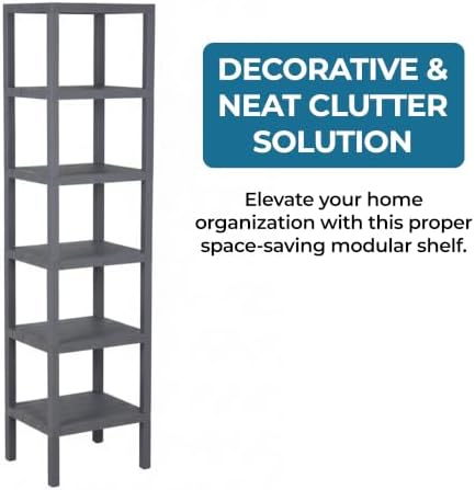 Honey-Can-Do Grey 6-Tier Storage Shelf