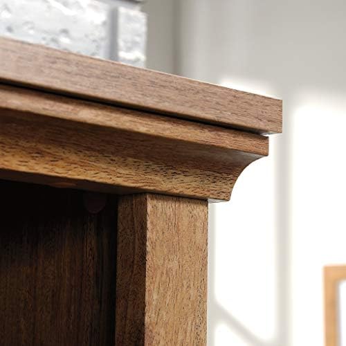 Sauder 5 Tier Book Shelf Wooden Bookcase Multipurpose Bookshelf for Home Office, Living Room, in Sindoori Mango