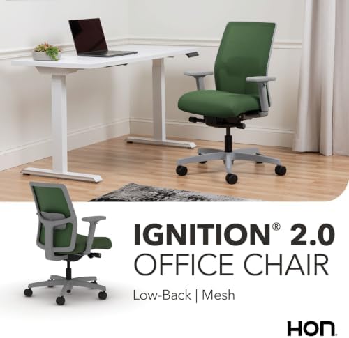 HON Ignition 2.0 Low Back Ergonomic Office Chair, Desk Chair, Leaf
