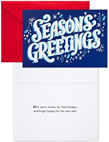 Hallmark Holiday Cards, Season's Greetings (10 Cards with Envelopes)