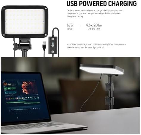 NEEWER Basics LED Video Light Panel Lighting Kit, Bi Color Dimmable Portable Studio Lights with Tripod Stand & Filters, 3200K~5600K CRI 95 750lux for Photography Video Recording Live Streaming, BP66