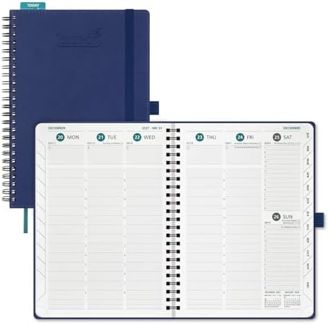 BEZEND Planner 2026-2027 Weekly and Monthly, Hourly Timeslot (A5-6"x8.5")