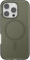 PopSockets iPhone 16 Pro Phone Case with MagSafe, Wireless Charging Compatible, Green - Fatigue