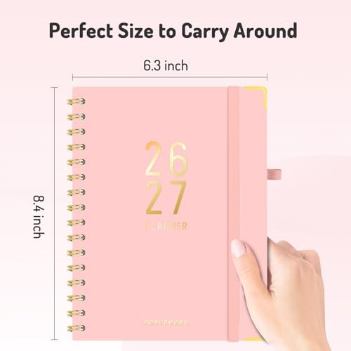 Jul 2026 - Dec 2027 Planner, Forvencer 18 Month Planner 2026-2027, 6" x 8"