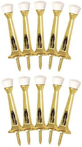 Design House Cast Door Stop, Polished Brass